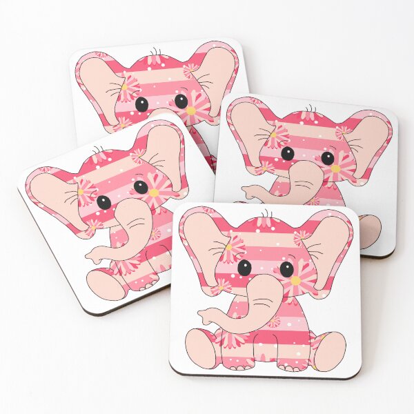 Item preview, sweet little elephant (pink flower edition) designed and sold by ShipsinParadise.