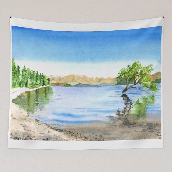 Item preview, Crack willow tree at Lake Wanaka designed and sold by Karottenlotte.