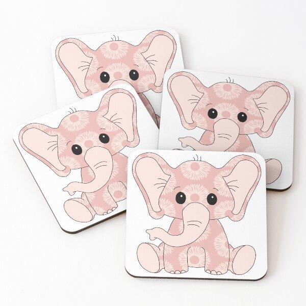 Item preview, sweet little elephant (flower edition) designed and sold by ShipsinParadise.