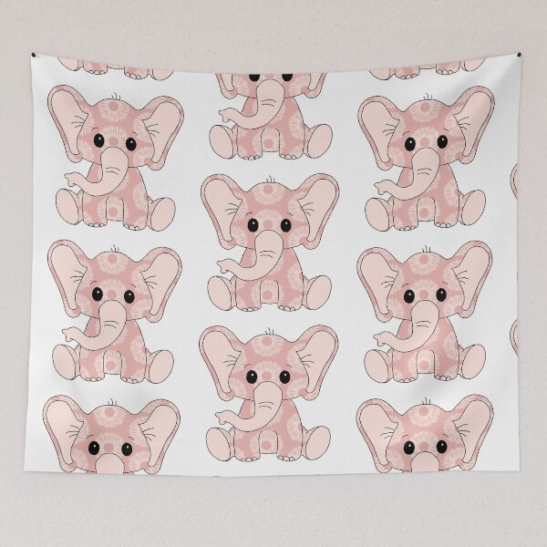 Item preview, sweet little elephant (flower edition) designed and sold by ShipsinParadise.