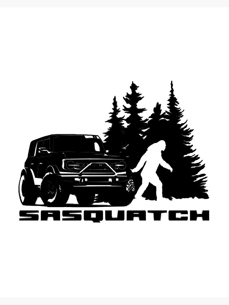 Ford Bronco Sasquatch Art Board Print For Sale By Andressiniesta Redbubble 8736