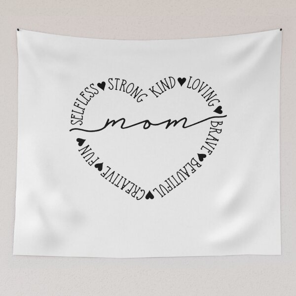 Item preview, Mom Heart Strong Selfless Kind Loving Brave Mother's Day  designed and sold by EdwardSamuels.