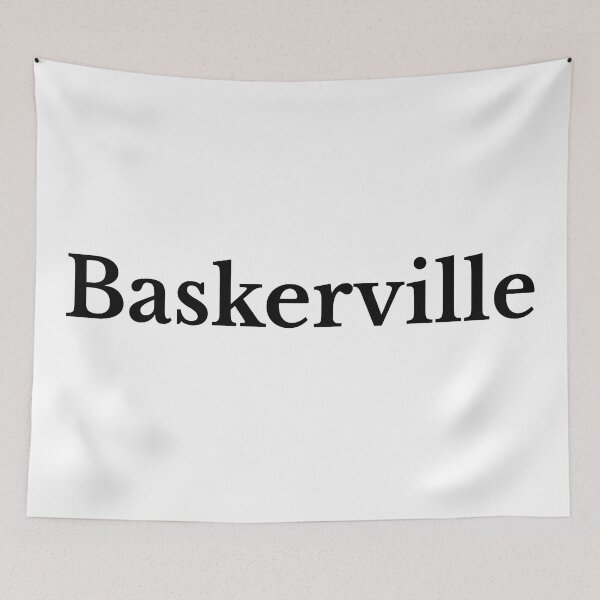 Item preview,  Baskerville Font T-Shirt designed and sold by YourDesigner360.