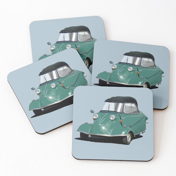 Item preview, Messerschmitt bubble car in teal designed and sold by candc-retro.