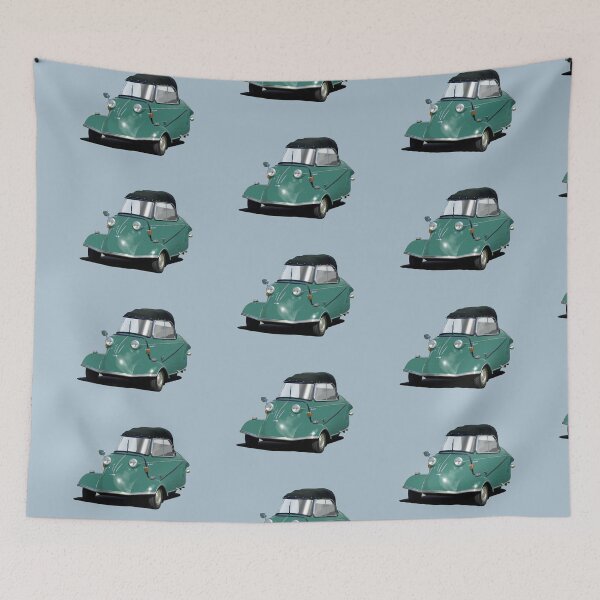 Item preview, Messerschmitt bubble car in teal designed and sold by candc-retro.