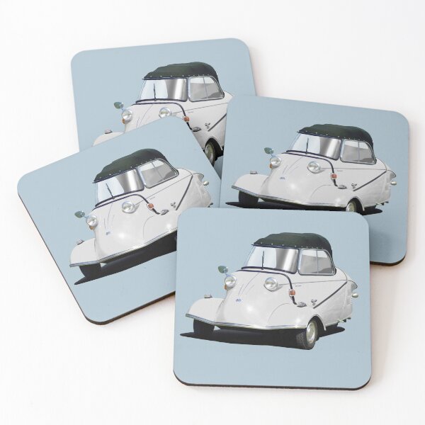 Item preview, Messerschmitt bubble car in white designed and sold by candc-retro.