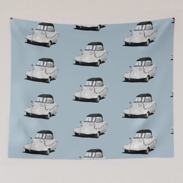 Item preview, Messerschmitt bubble car in white designed and sold by candc-retro.