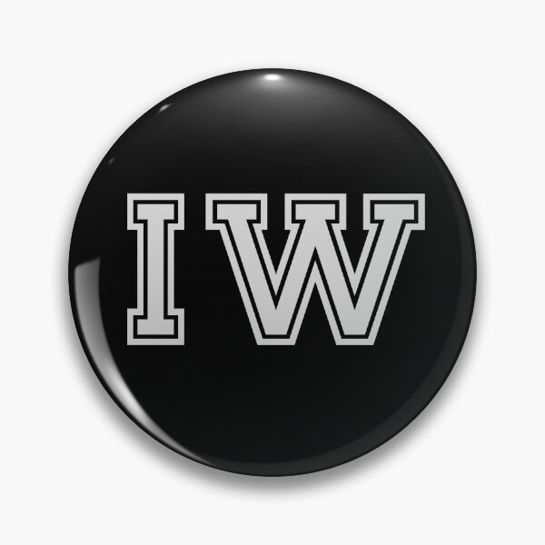 Item preview, I.W. Varsity Initials | Varsity Letters | Black And White | Personalised Gifts designed and sold by Avo And Sriracha.