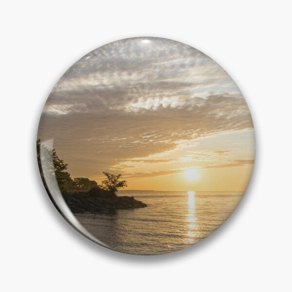 Item preview, Summer Solar Power - Rocky Cove Sunrise on Lake Ontario in Toronto designed and sold by Georgia Mizuleva.