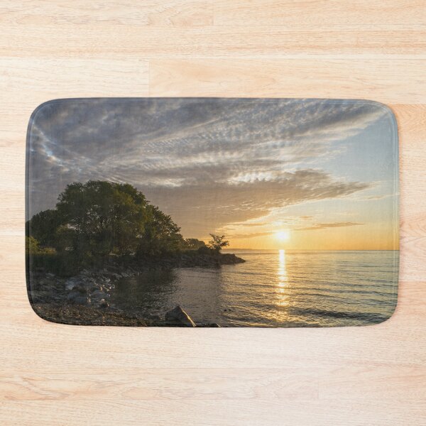 Item preview, Summer Solar Power - Rocky Cove Sunrise on Lake Ontario in Toronto designed and sold by Georgia Mizuleva.