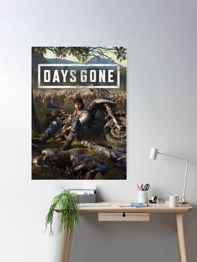 Days Gone Video Game Rare Promo Mini Poster Framed PS4