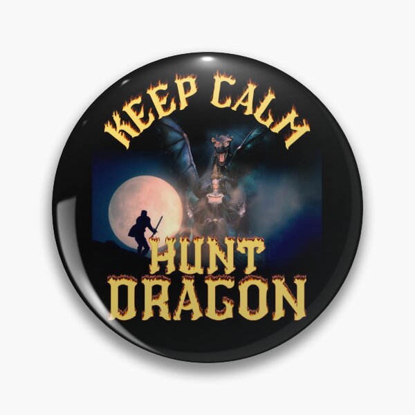 Item preview, Keep Calm And Hunt Dragon Gamers Art designed and sold by my-green-gecko.