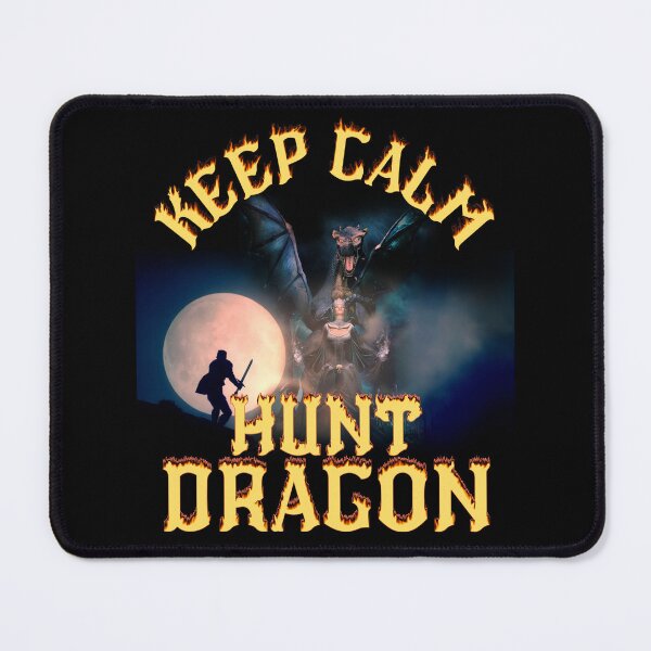 Item preview, Keep Calm And Hunt Dragon Gamers Art designed and sold by my-green-gecko.