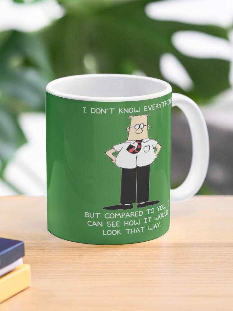 Dilbert I Don't Know Everything Slim Fit, Engineer Coffee Mug - Yahoo  Shopping