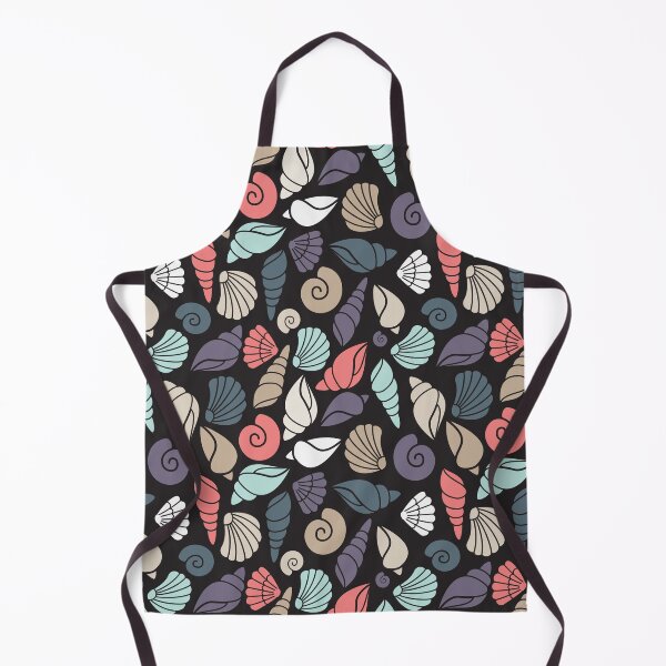 Item preview, Coral pattern and shells dark background designed and sold by izzygorrocha.