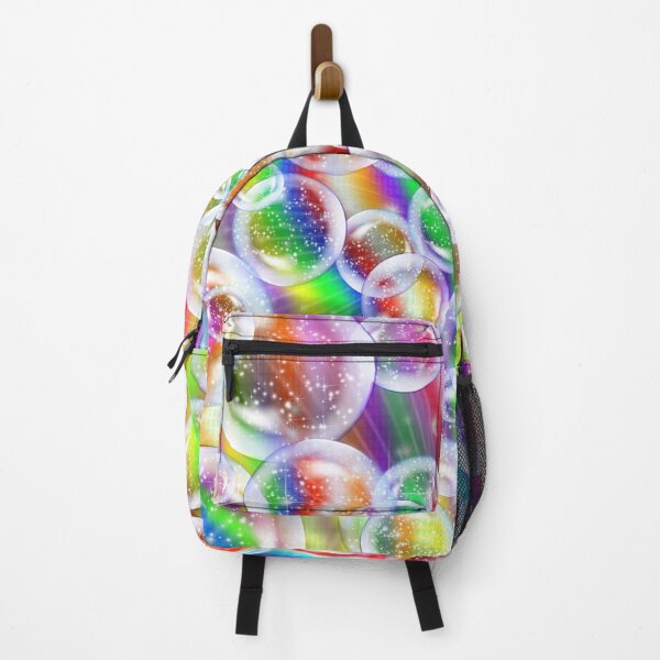 Item preview, Abstract multicolored iridescent futuristic bright glowing background. Stellar transparent bubbles. Waves, rays of energy and flashes designed and sold by GAleksS.