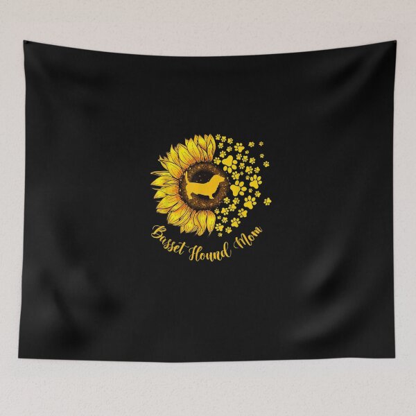 Item preview, Womens Sunflower Basset Hound Mom Dog Lover designed and sold by RobertEllisDC.