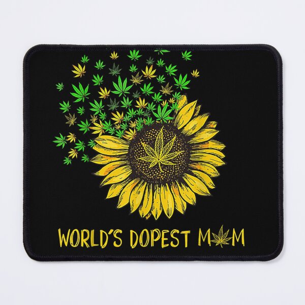 Item preview, World's the dopest Mom Sunflower Weed Gift designed and sold by RobertEllisDC.