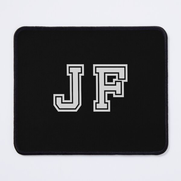 Item preview, J.F. Varsity Initials | Varsity Letters | Black And White | Personalised Gifts designed and sold by Avo And Sriracha.