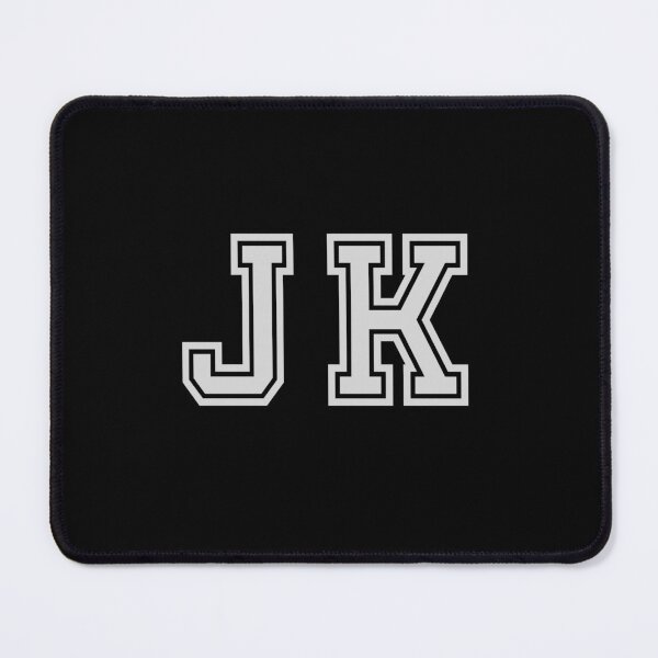 Item preview, J.K. Varsity Initials | Varsity Letters | Black And White | Personalised Gifts designed and sold by Avo And Sriracha.