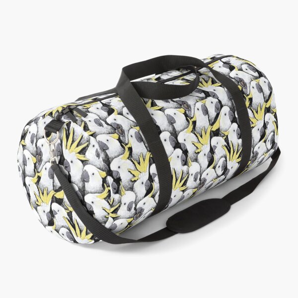 Sulfur Crested Cockatoo [black] Duffle Bag