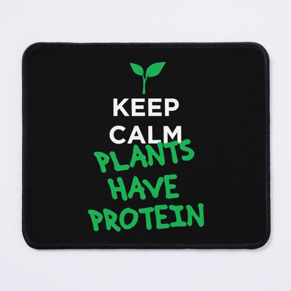 Item preview, Keep calm plants have protein vegan designed and sold by BruceGadiel.