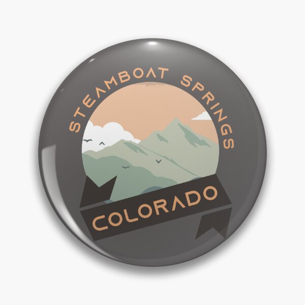 Item preview, Steamboat Springs Colorado Skiing Mountains Ski Skier Snowboard, Winter Sport, Hiking, Modern Style designed and sold by KittySSmith.