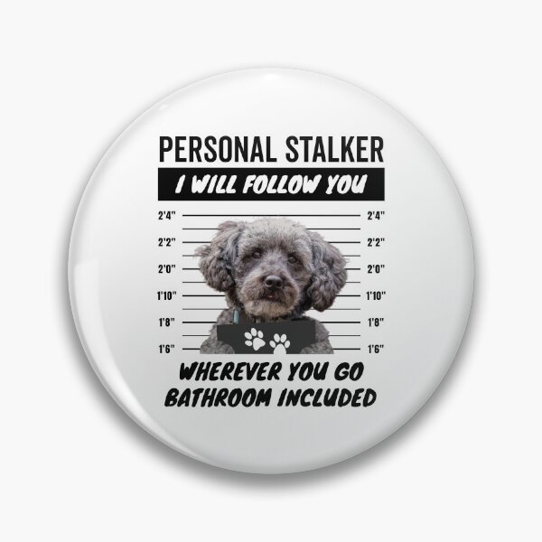 Item preview, Personal Stalker Dog – Schnoodle designed and sold by More Cute Dogs.