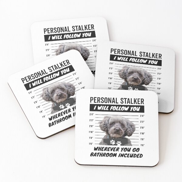 Item preview, Personal Stalker Dog – Schnoodle designed and sold by More Cute Dogs.