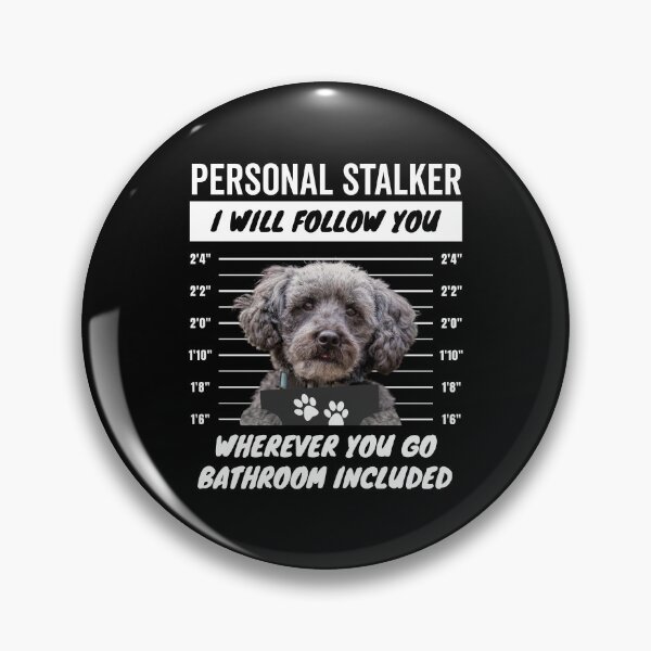 Item preview, Personal Stalker Dog – Schnoodle designed and sold by More Cute Dogs.