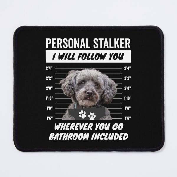 Item preview, Personal Stalker Dog – Schnoodle designed and sold by More Cute Dogs.
