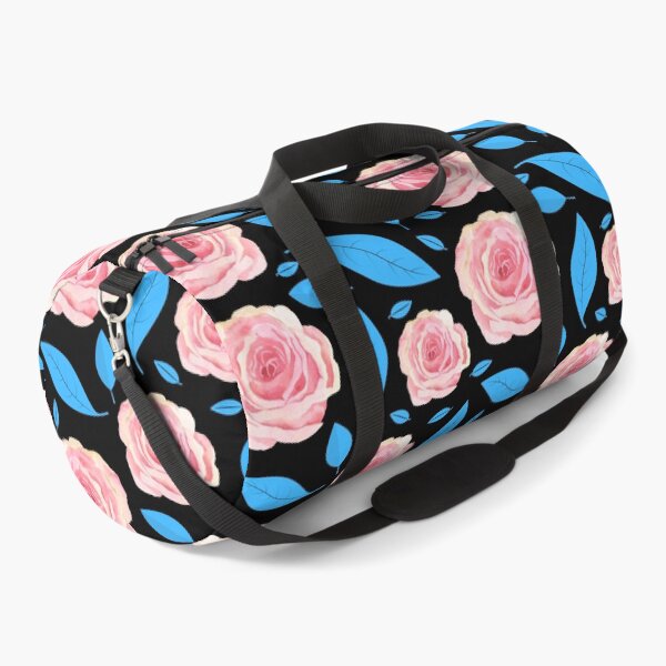 Item preview, Salmon Red Rose With Spruce Blue Leaf Pattern designed and sold by SeemDev786.