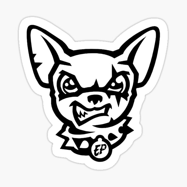 El Paso Chihuahuas Cute Chihuahua Angry Sticker by Artistshot