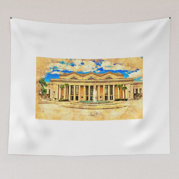Item preview, Jacksonville Terminal Complex - digital painting with vintage look designed and sold by NickoPrints.