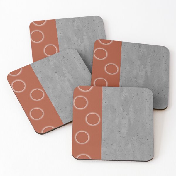 Item preview, Gray concrete and cinnamon orange designed and sold by Ninaeva.