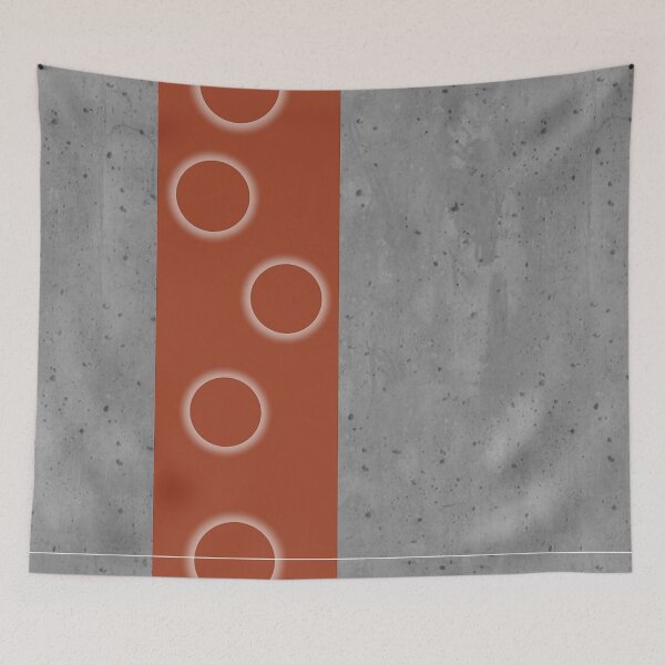 Item preview, Gray concrete and cinnamon orange designed and sold by Ninaeva.