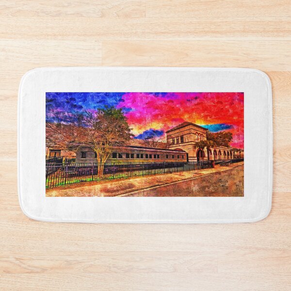 Item preview, Seaboard Coast Line passenger railroad car near the original Union Depot in Jacksonville designed and sold by NickoPrints.