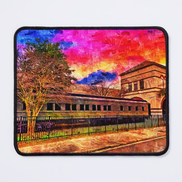 Item preview, Seaboard Coast Line passenger railroad car near the original Union Depot in Jacksonville designed and sold by NickoPrints.