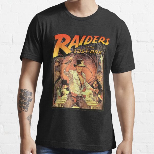 Raiders of The Lost Ark T Shirt Mens Plus Size Summer Casual Loose Cotton  Crew Neck Short Sleeve T-Shirt Pattern Tee Black