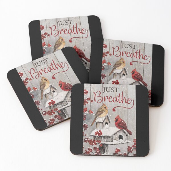 Item preview, Just Breathe Cardinal Bird Invierno Regalo de Navidad designed and sold by douglasNVD.