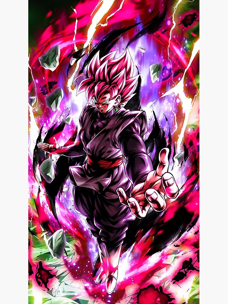 Artwork] Super Saiyan Rose Goku Black Neon Illustration by me! : r/dbz