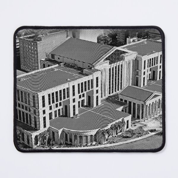 Item preview, Aerial of the Duval County Courthouse in Jacksonville, with an engraving effect designed and sold by NickoPrints.