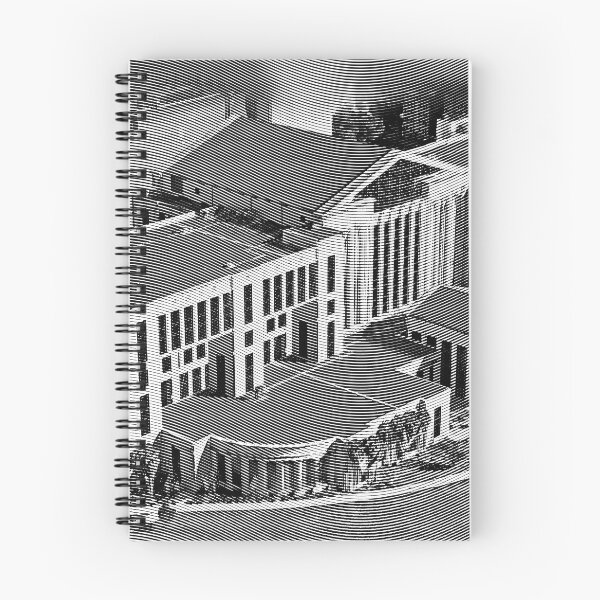 Item preview, Aerial of the Duval County Courthouse in Jacksonville, with an engraving effect designed and sold by NickoPrints.