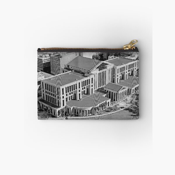 Item preview, Aerial of the Duval County Courthouse in Jacksonville, with an engraving effect designed and sold by NickoPrints.