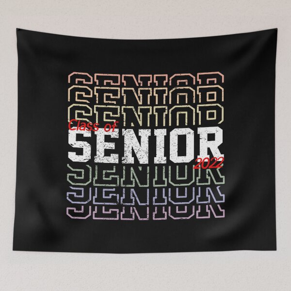 Item preview, LGBTQ Senior: Class of 2022 Graduate's Rainbow Typography designed and sold by Happy Puppy Print On Demand.