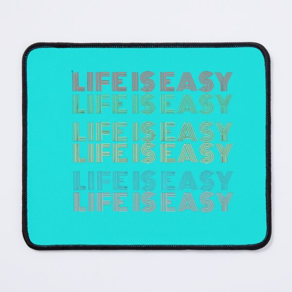 Item preview, Life Is Easy Pastel Repeated Text designed and sold by DeeCeeFashion.