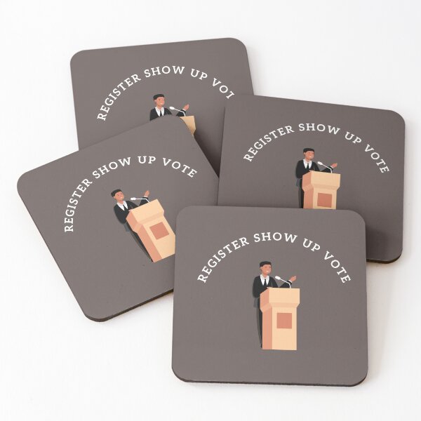 Item preview, Register Show Up Vote Blue Letters, For Our Rights, Democracy designed and sold by stamppiyathat.