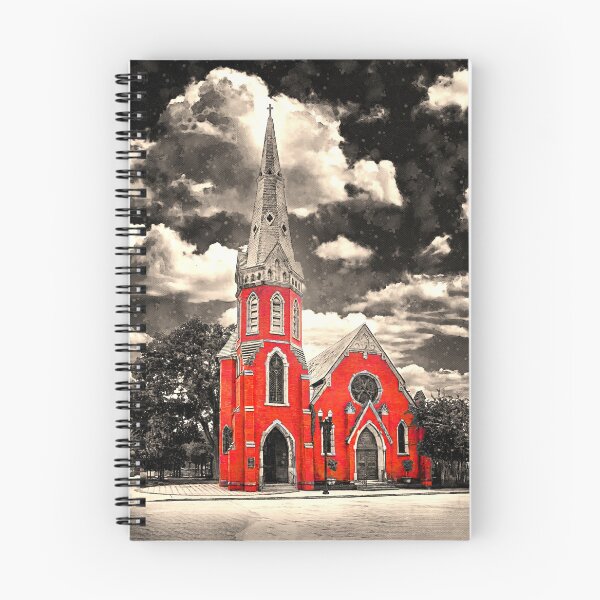 Item preview, Old St. Andrew's Event Venue in Jacksonville, Florida, isolated on black and white designed and sold by NickoPrints.