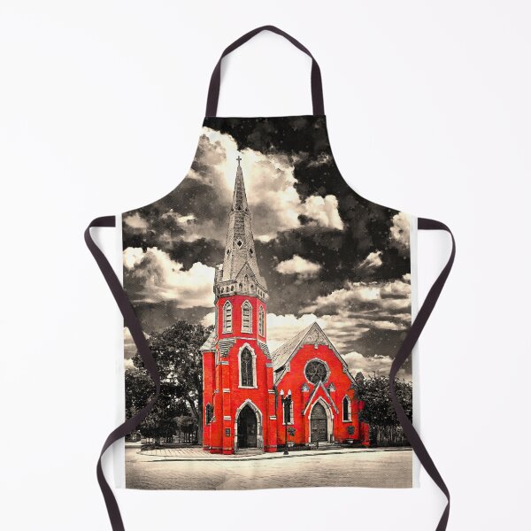 Item preview, Old St. Andrew's Event Venue in Jacksonville, Florida, isolated on black and white designed and sold by NickoPrints.