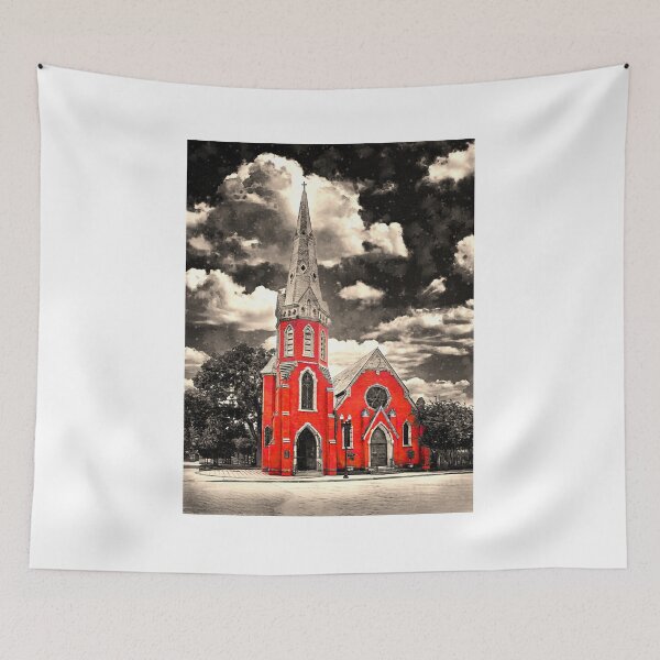 Item preview, Old St. Andrew's Event Venue in Jacksonville, Florida, isolated on black and white designed and sold by NickoPrints.